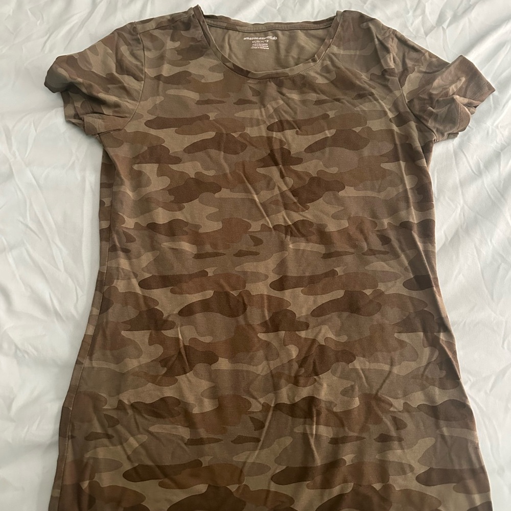 Amazon Essentials Green Camo Shirt